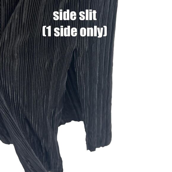 Boohoo Dress Women's 18 NWT Black Slinky Maxi Length Form Fitting Sexy Goth - Picture 4 of 6